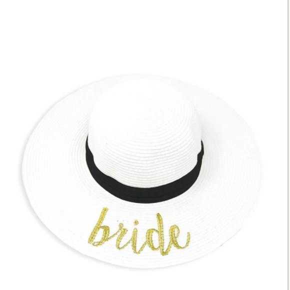 BRIDE EMBROIDERED FLOPPY SUN HAT - Picture 2 of 4